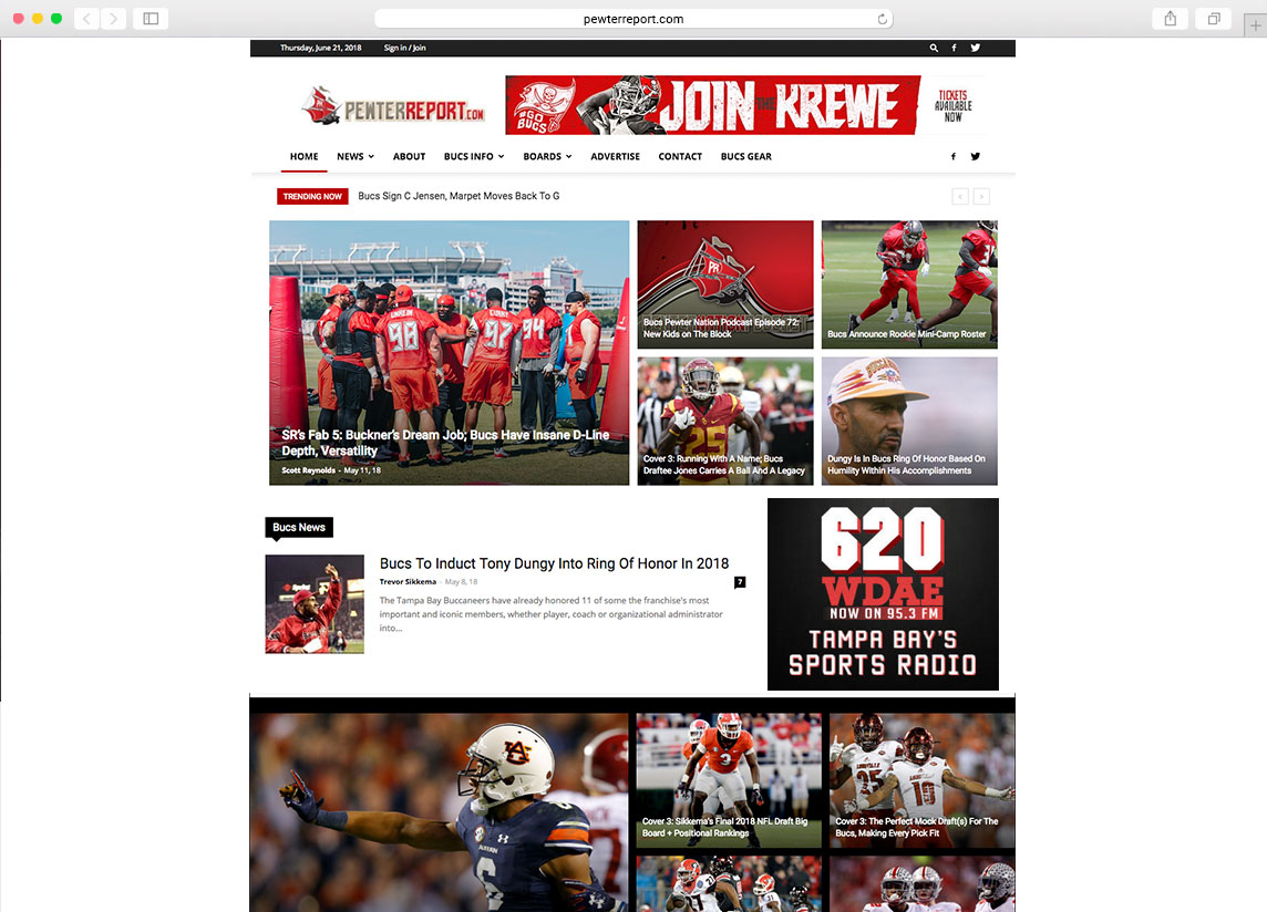 pewter report website