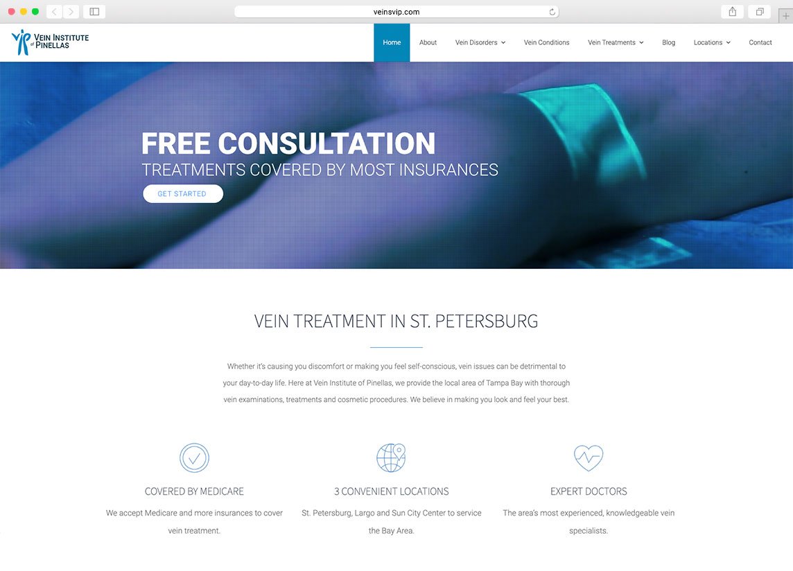 vein web site