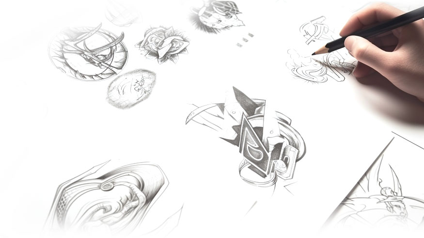 logo design sketches for company in tampa florida